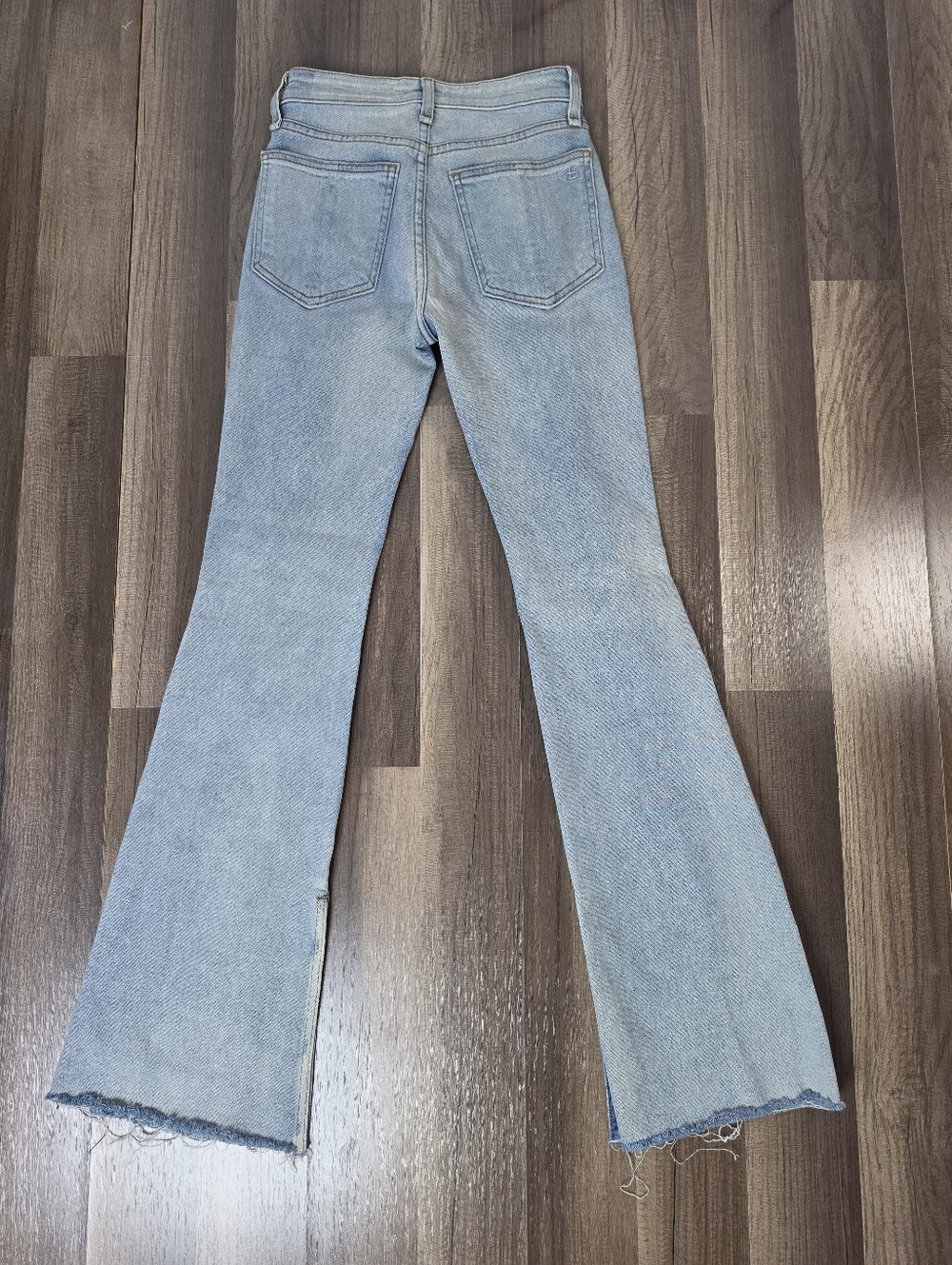 Rag & Bone Nina High-Rise Flare Jeans In Friary Distressed Boho Chic Festival.23 View 3